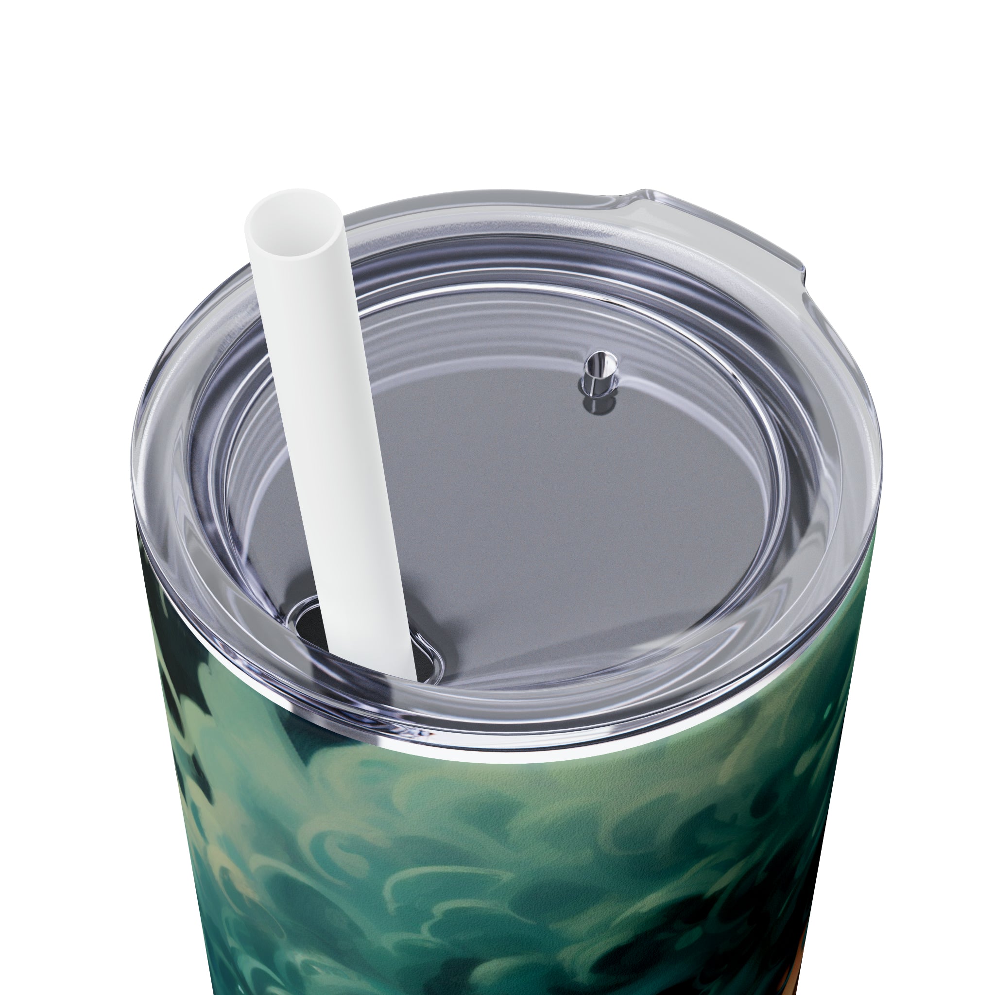 Blue Comet Cutie Skinny Tumbler with Straw, 20oz