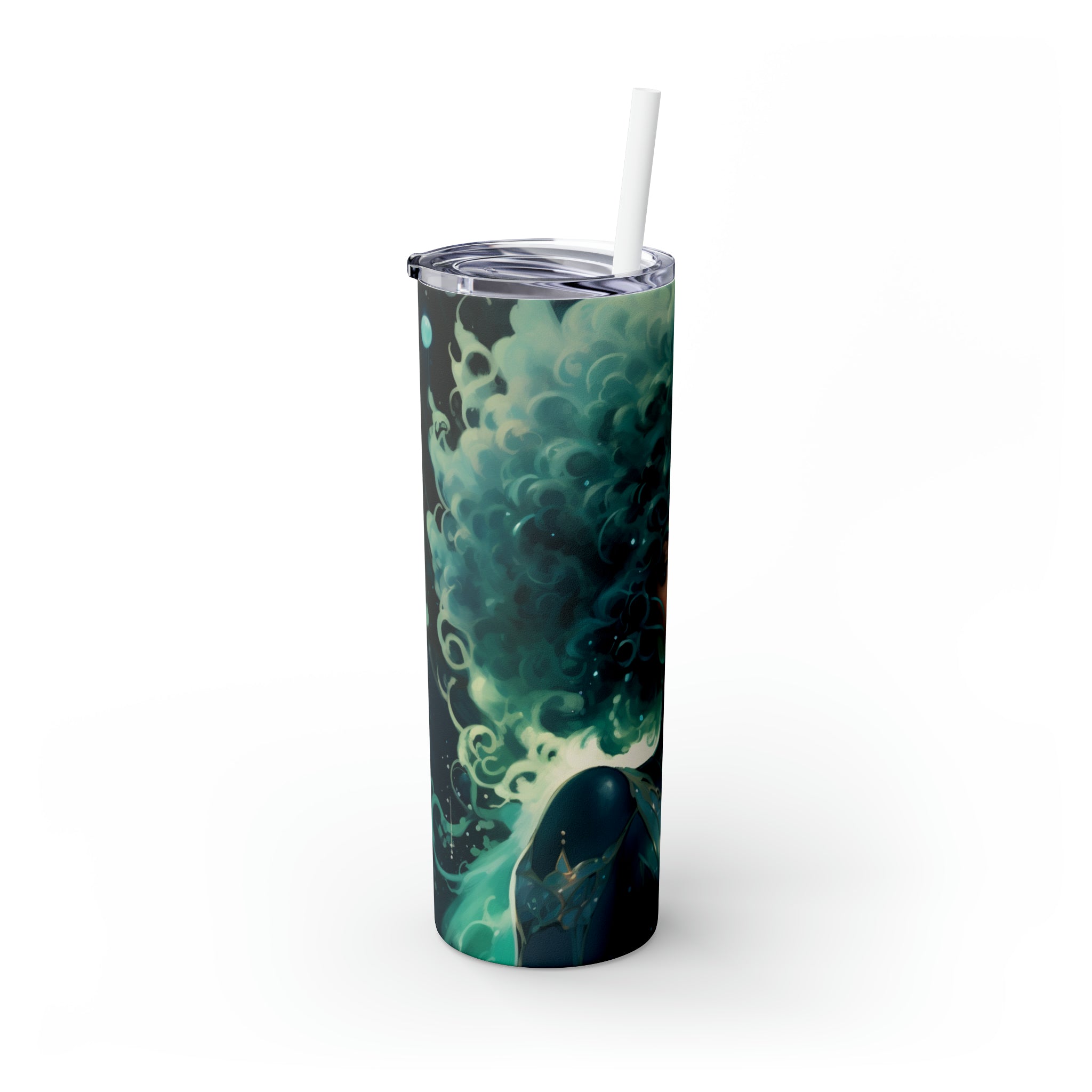 Blue Comet Cutie Skinny Tumbler with Straw, 20oz