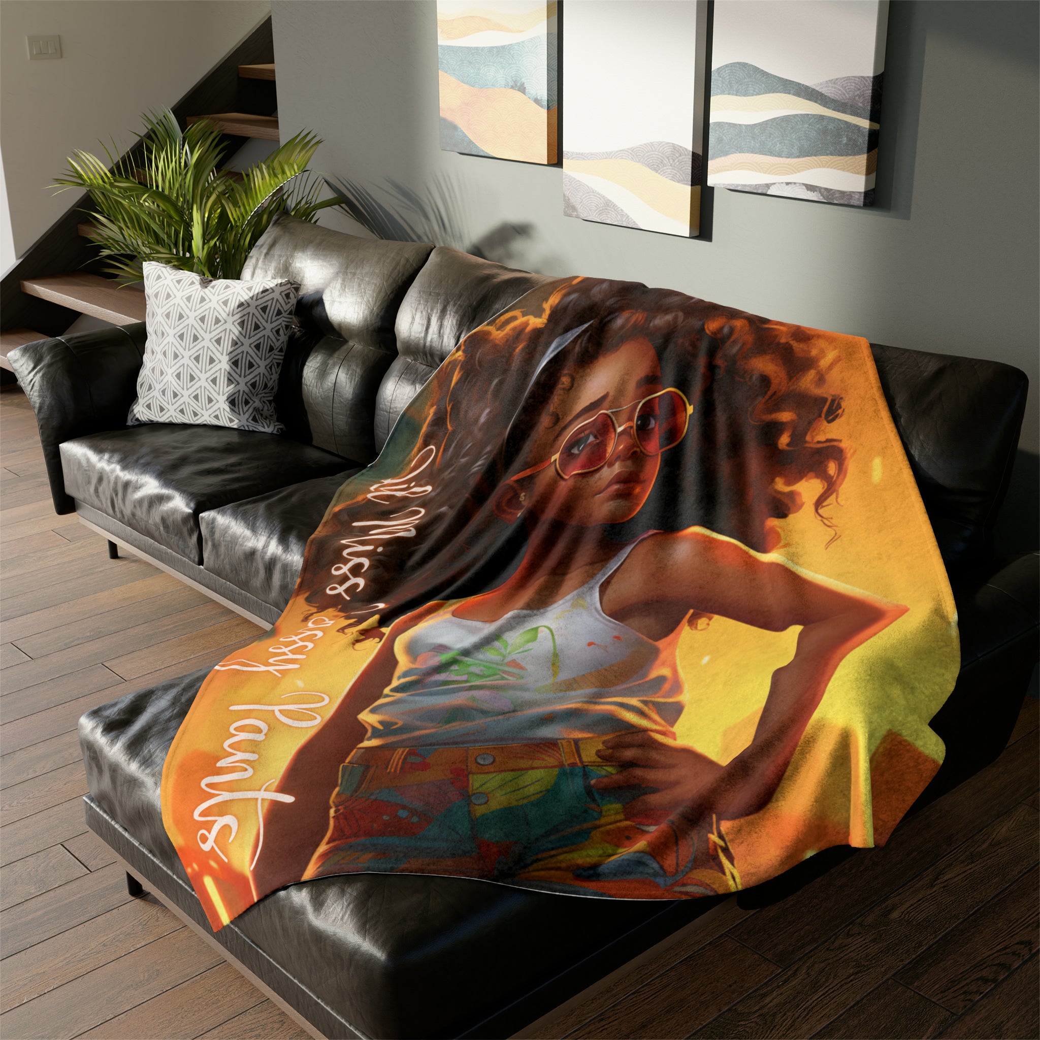 Lil Miss Sassy Pants Soft Polyester Blanket