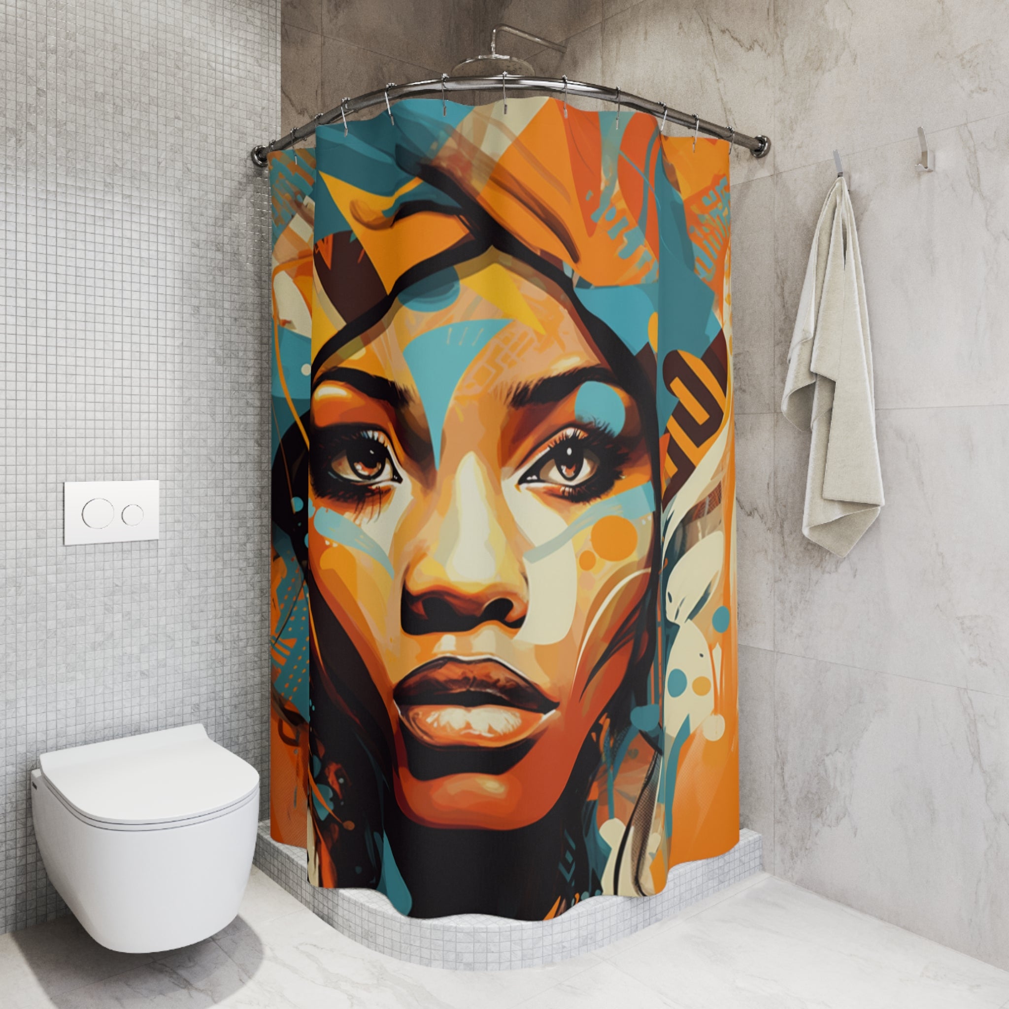 Tribal ancestry Polyester Shower Curtain