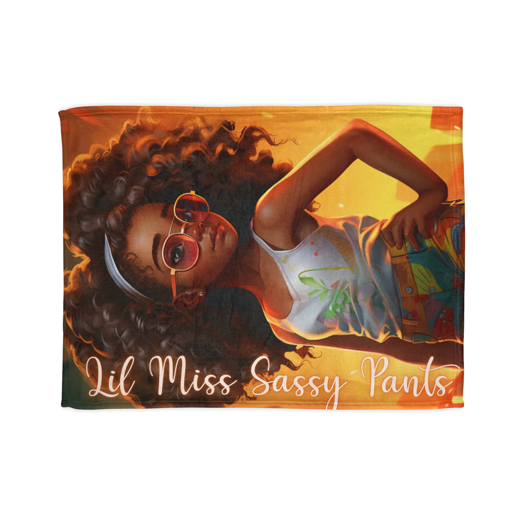 Lil Miss Sassy Pants Soft Polyester Blanket