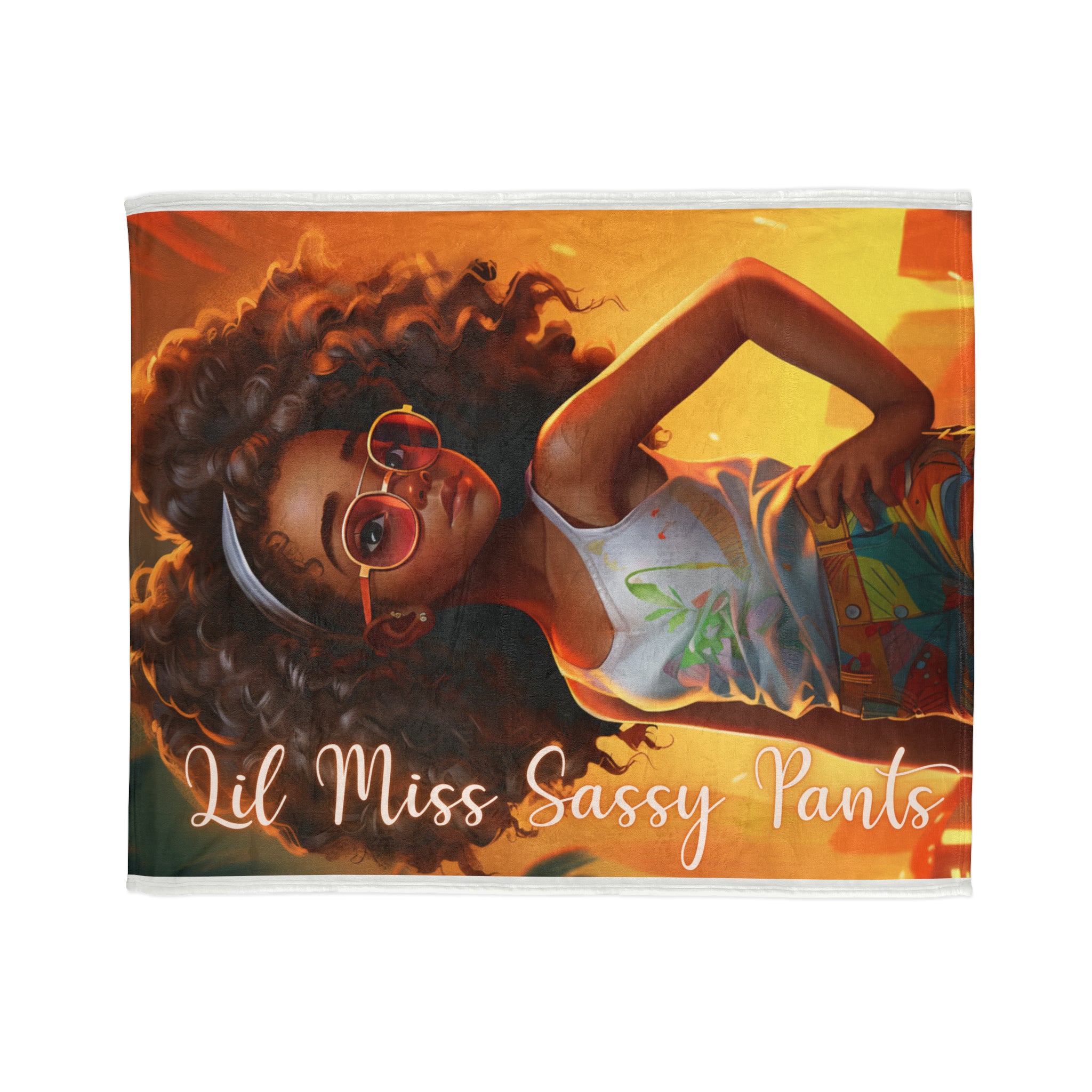 Lil Miss Sassy Pants Soft Polyester Blanket