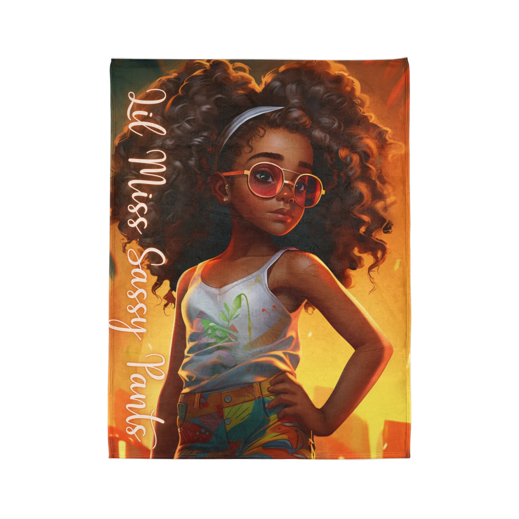 Lil Miss Sassy Pants Soft Polyester Blanket