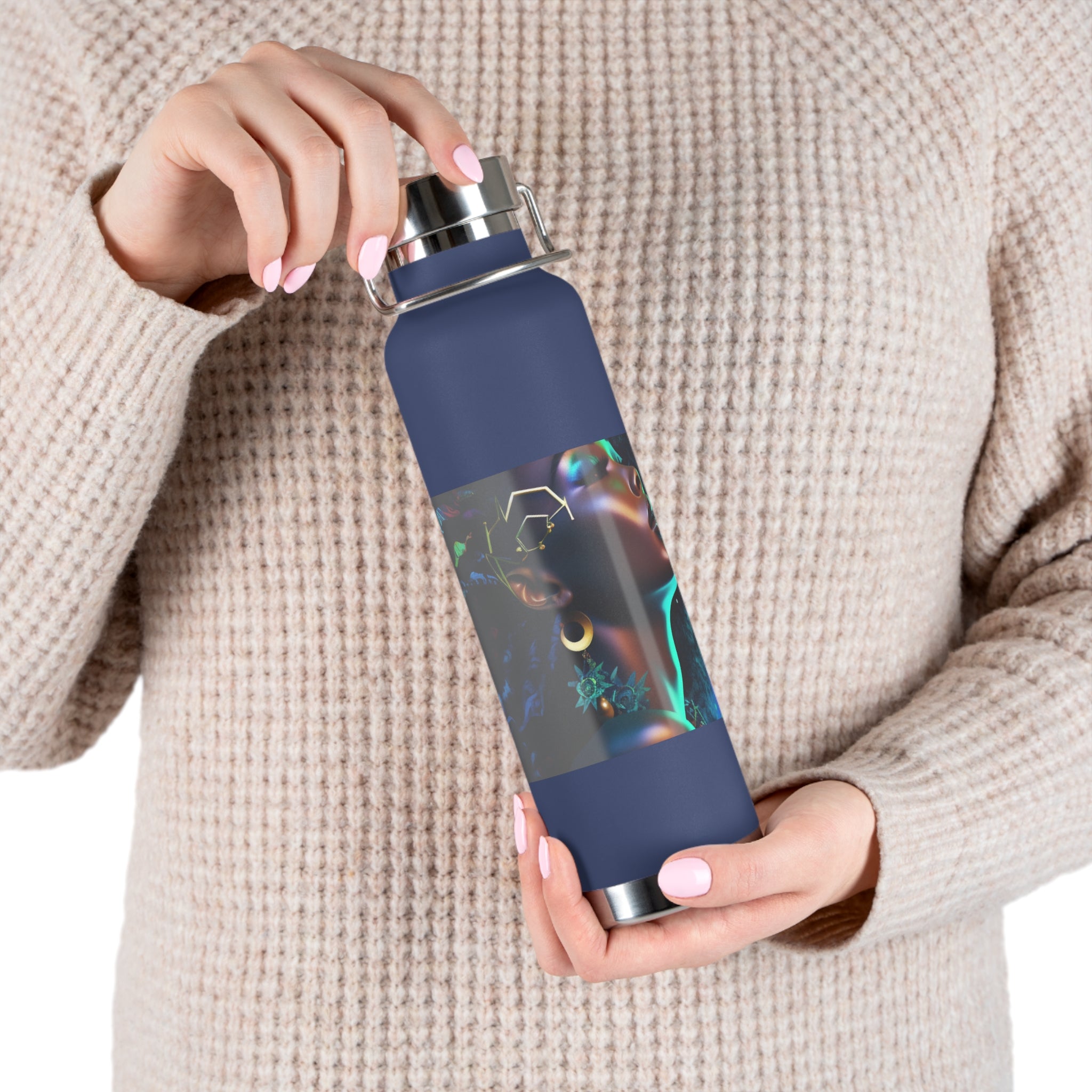 Galactic Beauty Copper Vacuum Insulated Bottle, 22oz