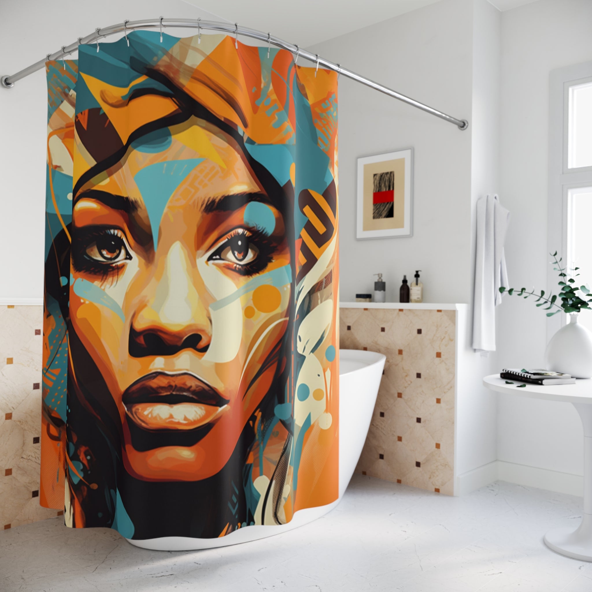 Tribal ancestry Polyester Shower Curtain