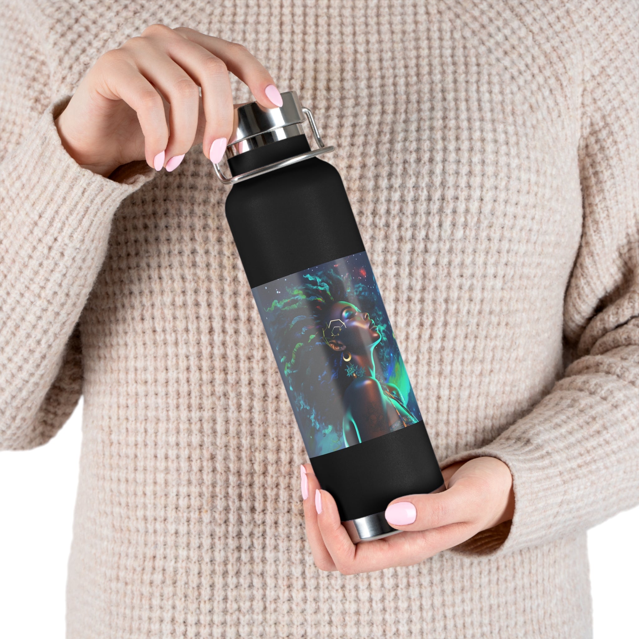 Galactic Beauty Copper Vacuum Insulated Bottle, 22oz