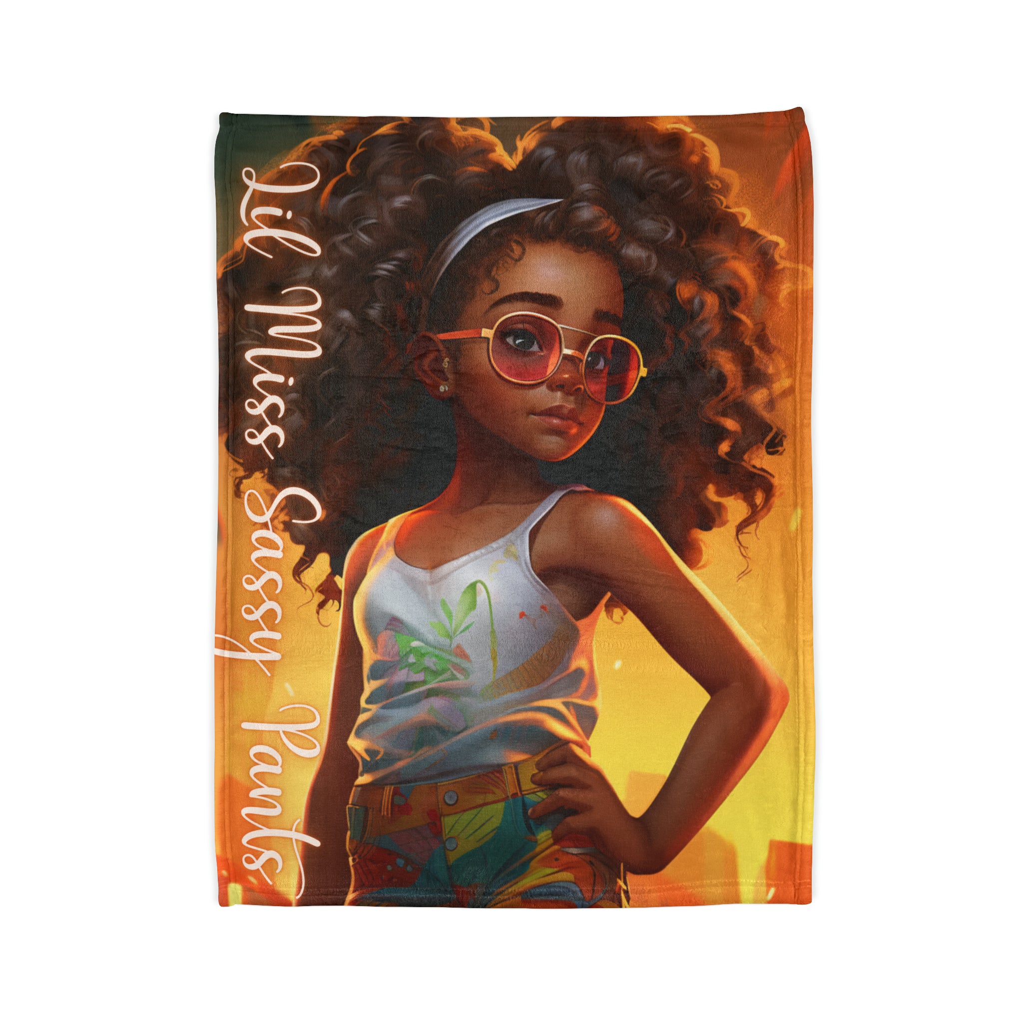 Lil Miss Sassy Pants Soft Polyester Blanket