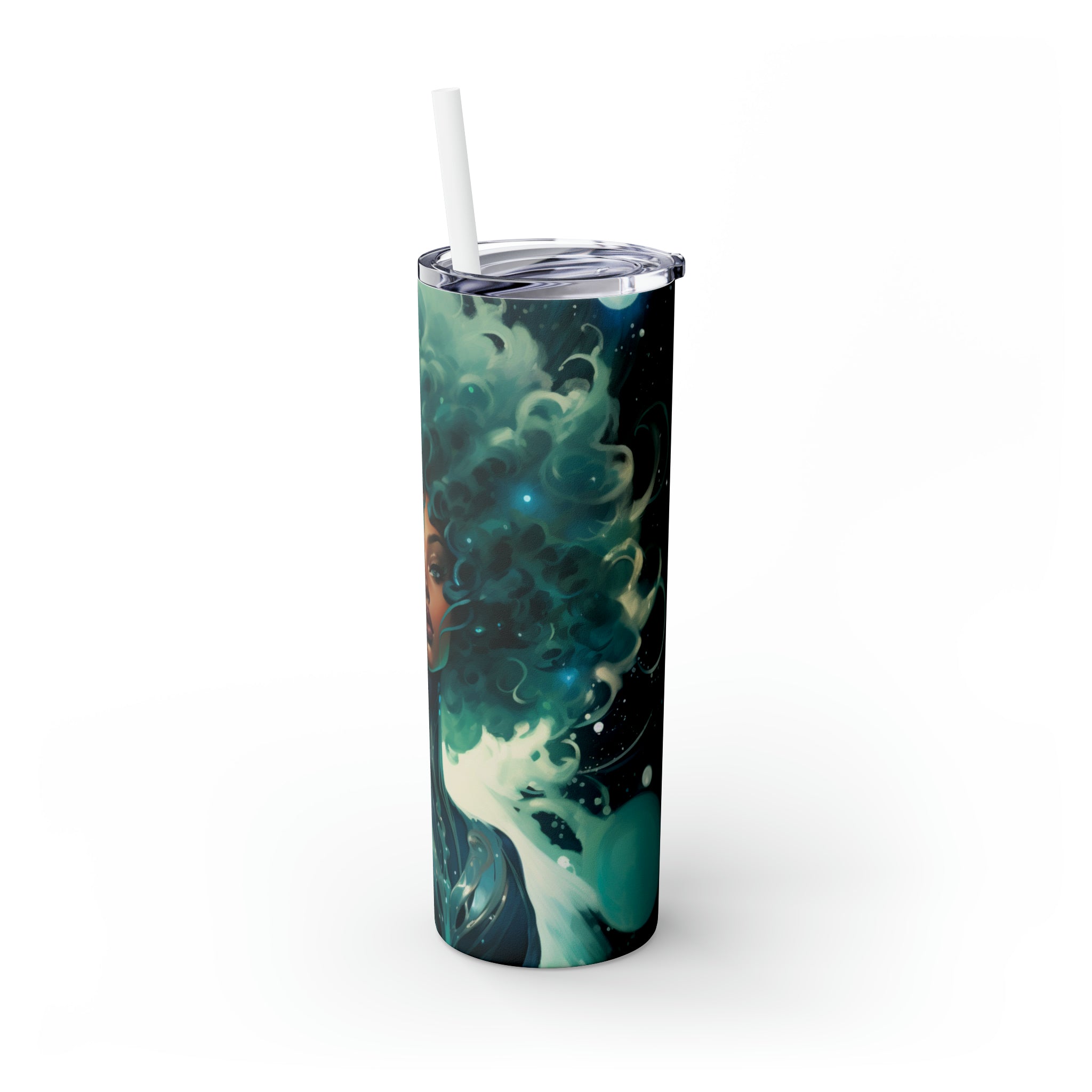 Blue Comet Cutie Skinny Tumbler with Straw, 20oz