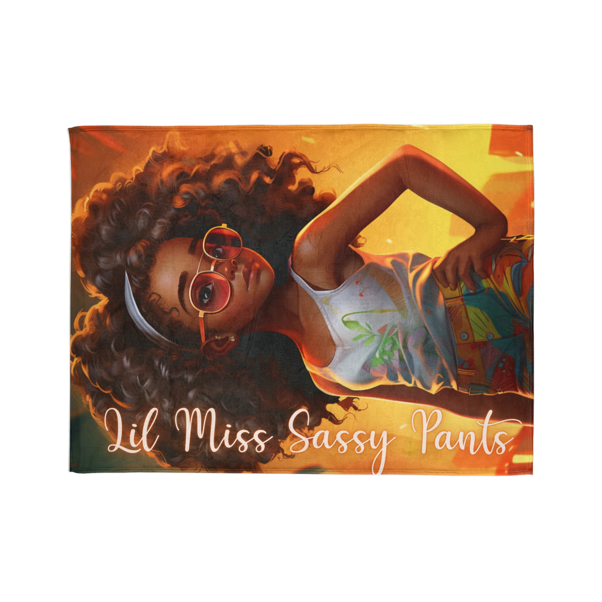 Lil Miss Sassy Pants Soft Polyester Blanket
