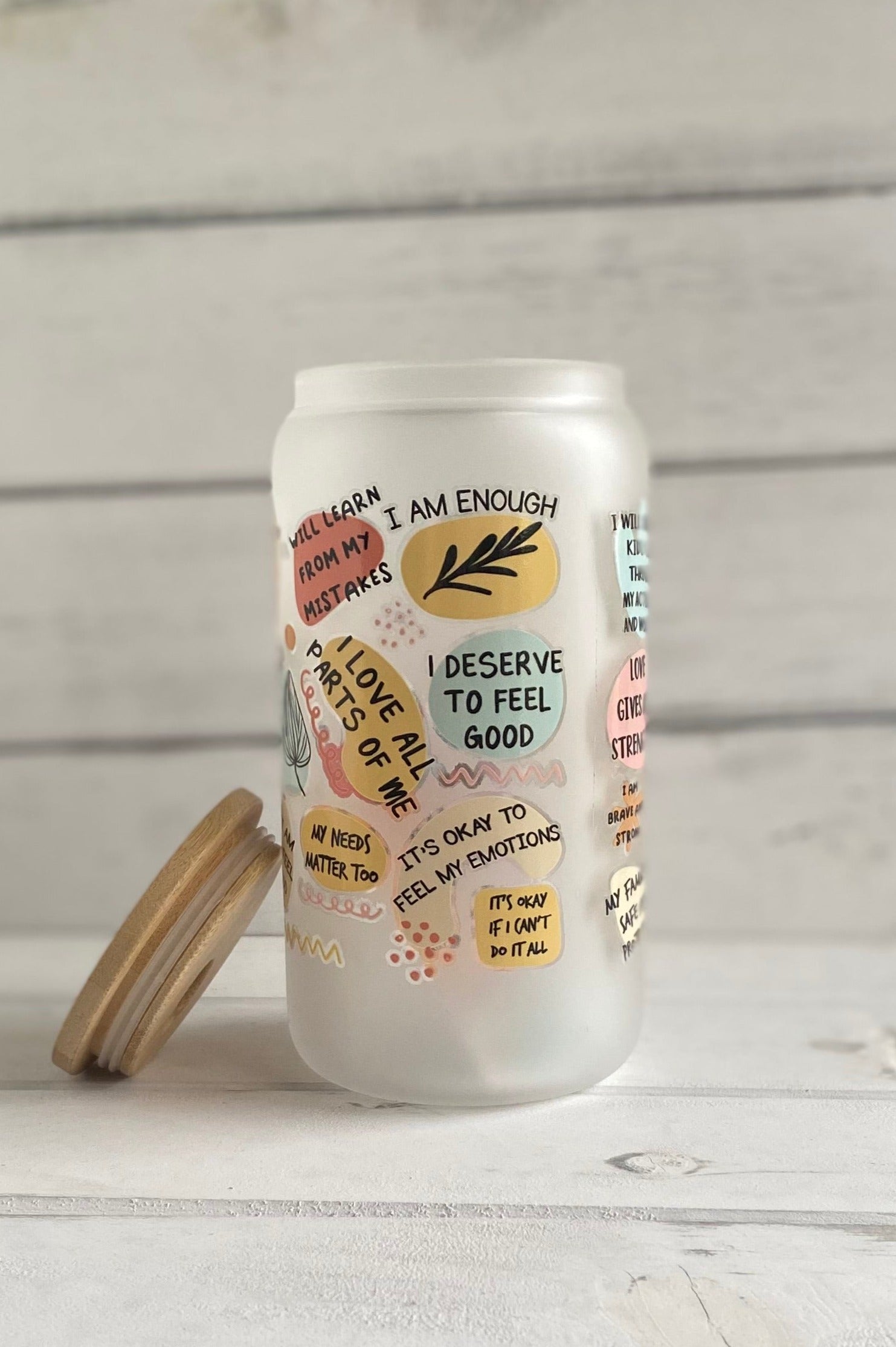 Mom Affirmations Beer Can cup 20 oz