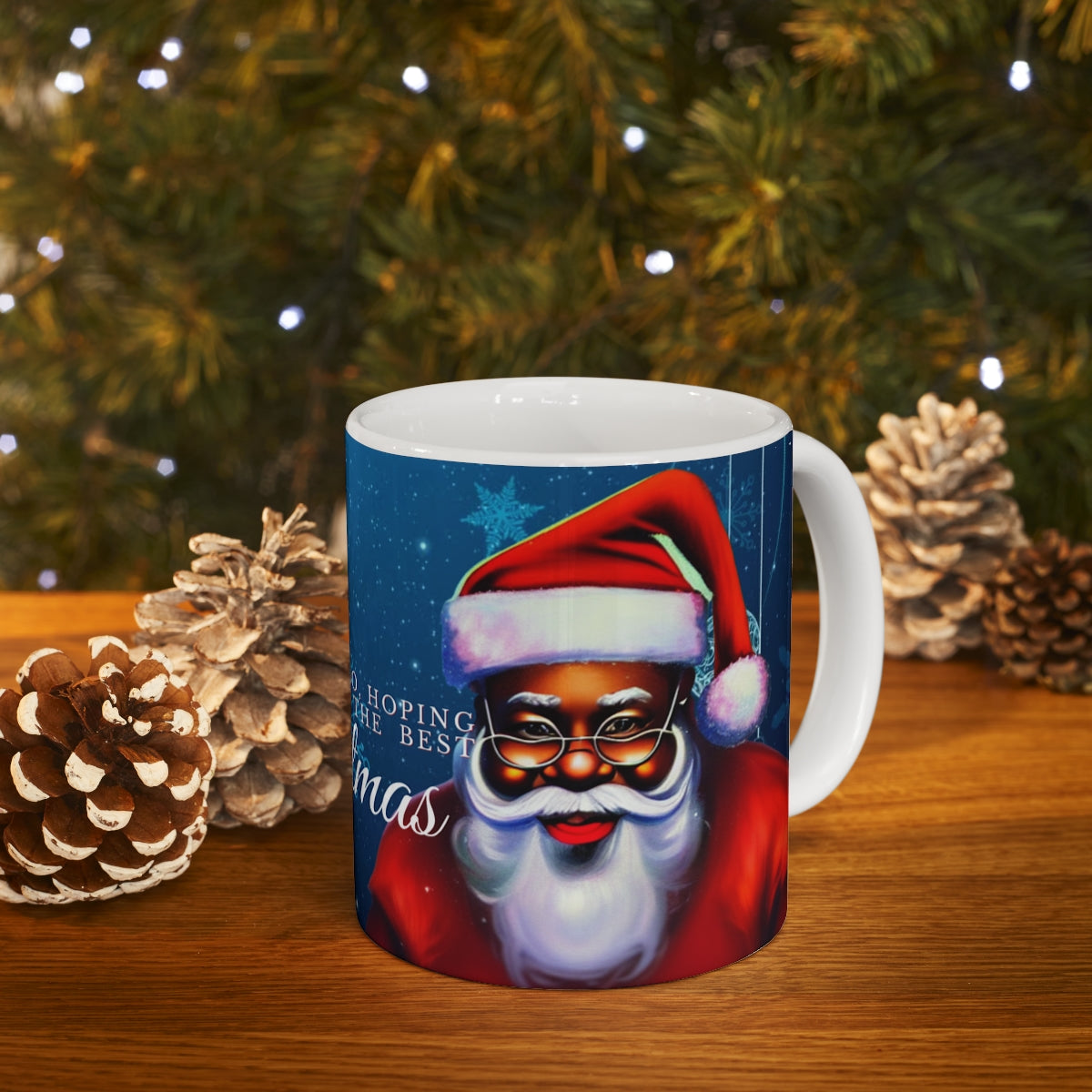 Holiday Santa Ceramic Mug 11oz