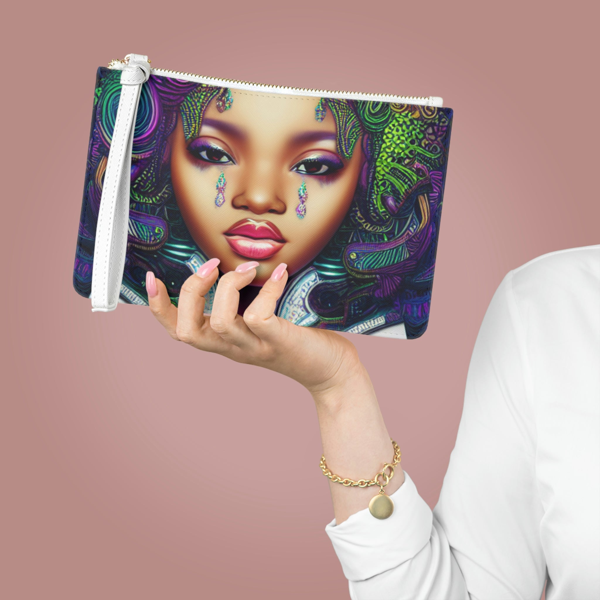 Painted Tears Clutch Bag