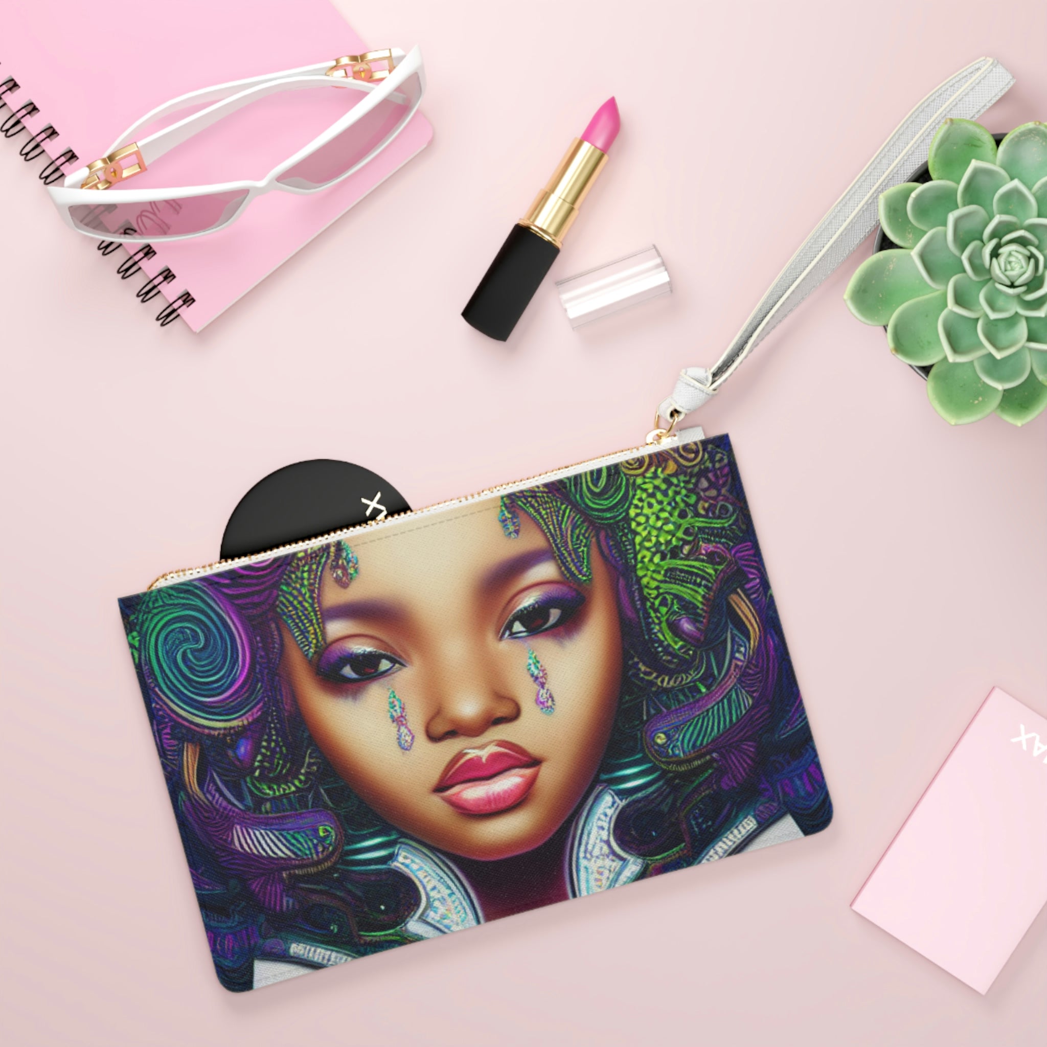 Painted Tears Clutch Bag