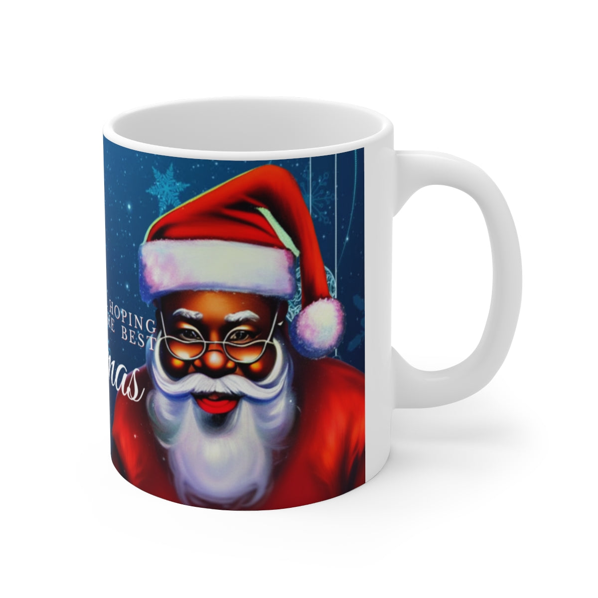 Holiday Santa Ceramic Mug 11oz
