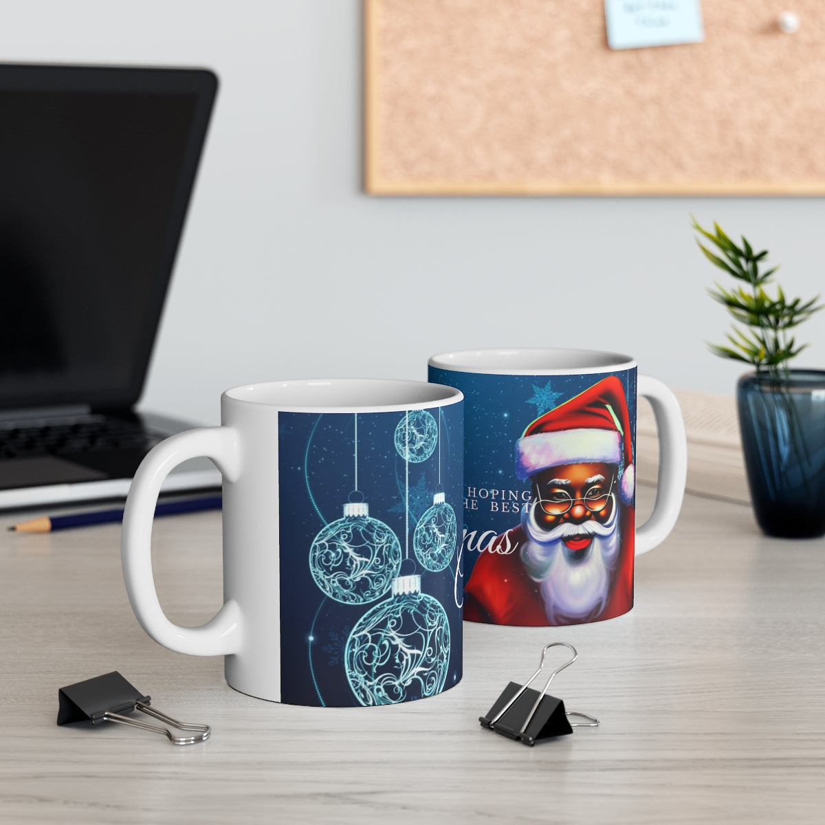 Holiday Santa Ceramic Mug 11oz
