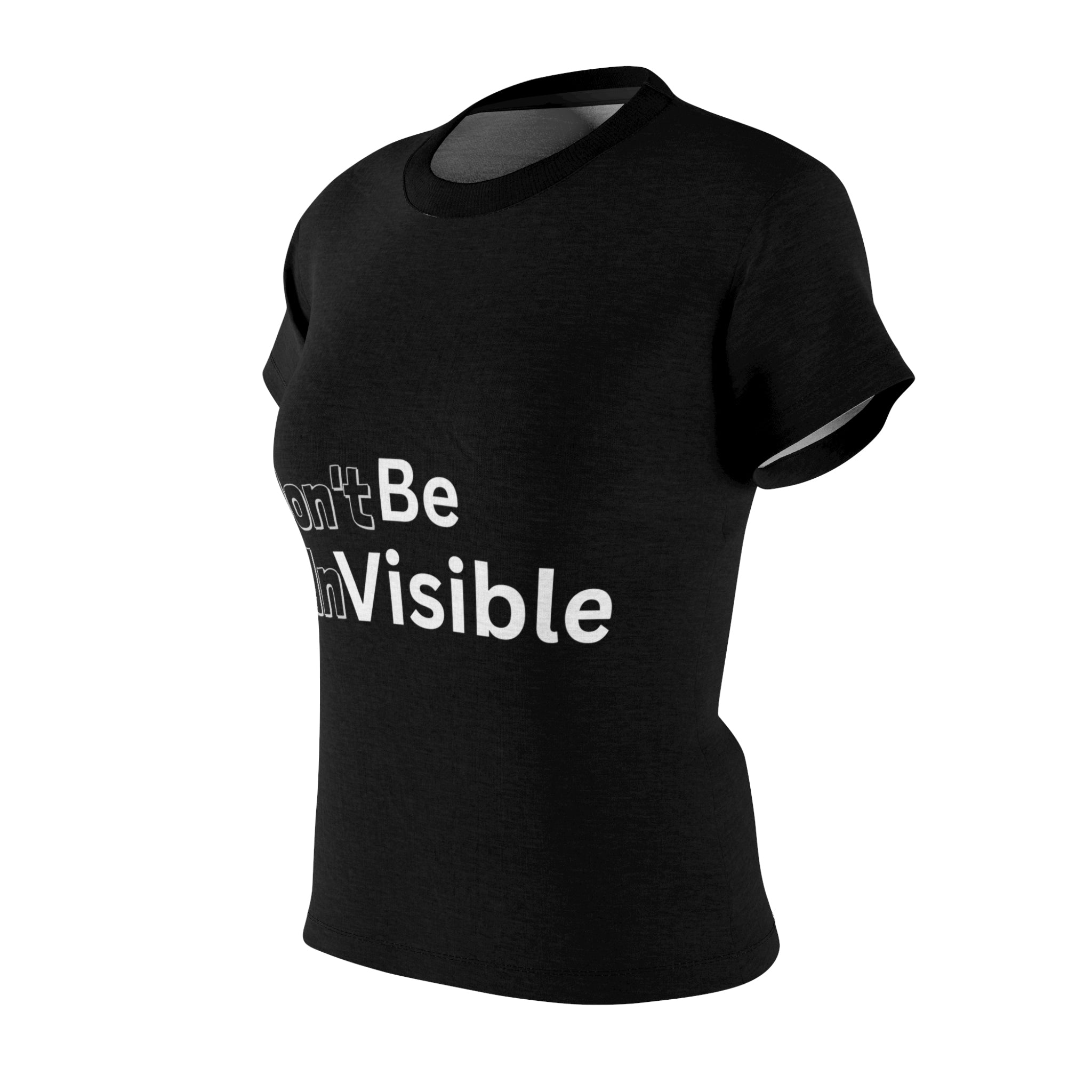 Be Visible Women's Black Cut & Sew Tee