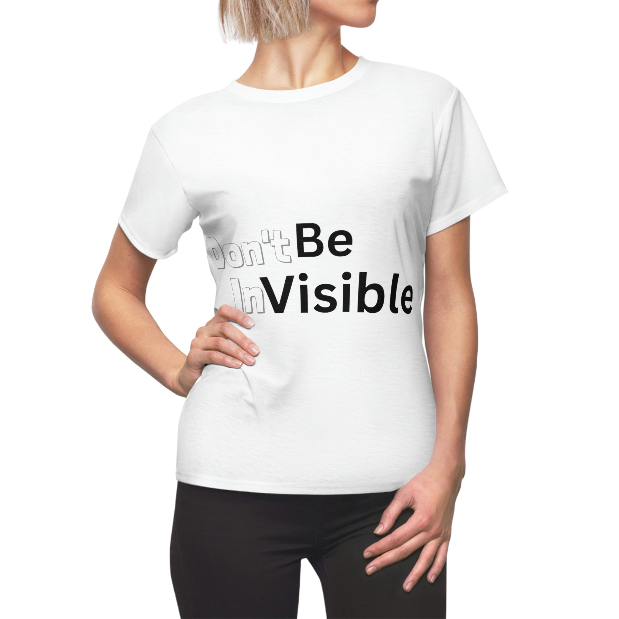 Be visible Women's white Cut & Sew Tee