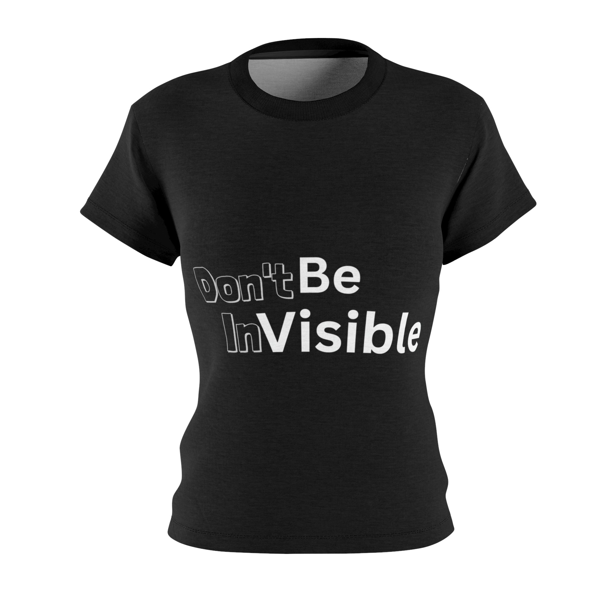 Be Visible Women's Black Cut & Sew Tee