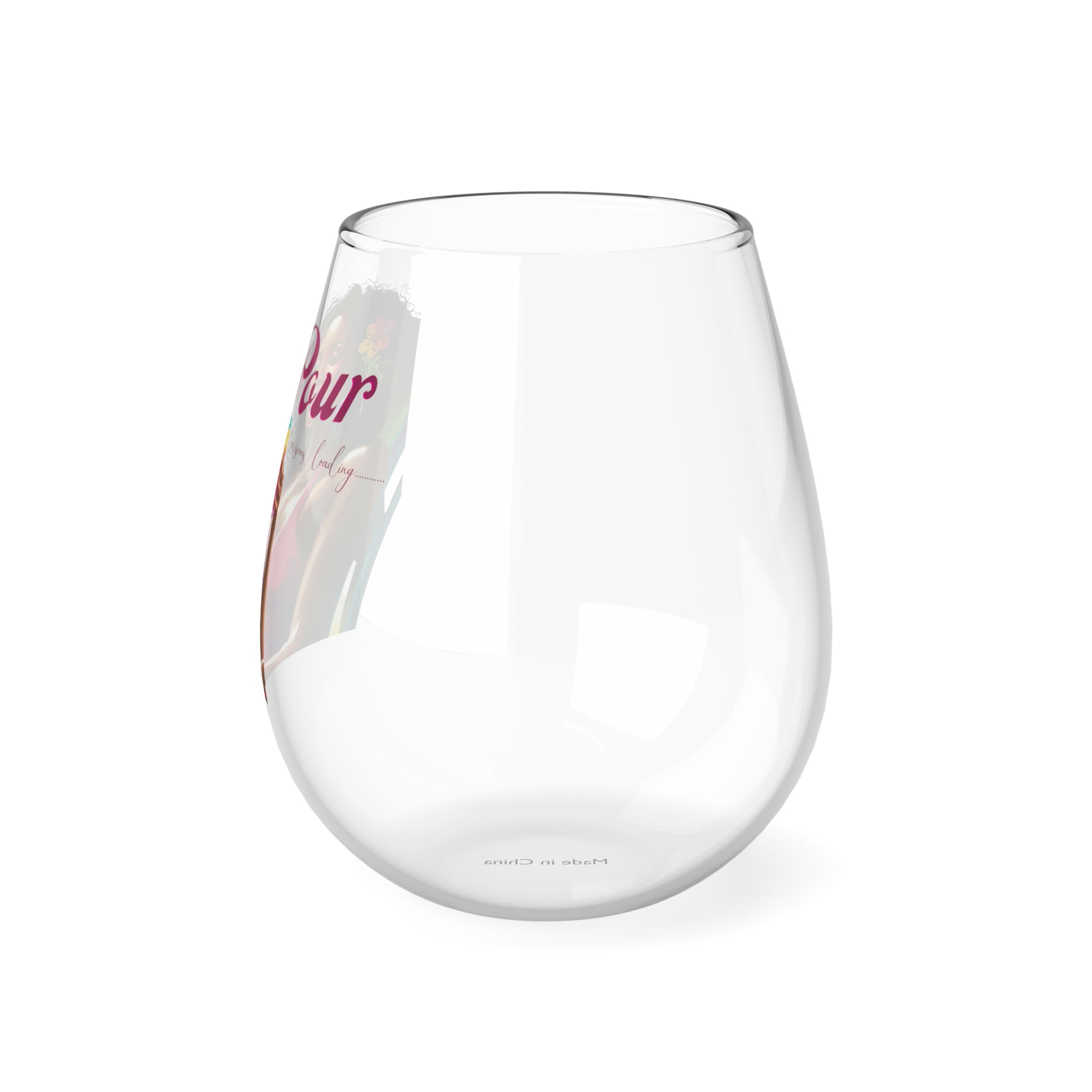 Pour decision Stemless Wine Glass, 11.75oz