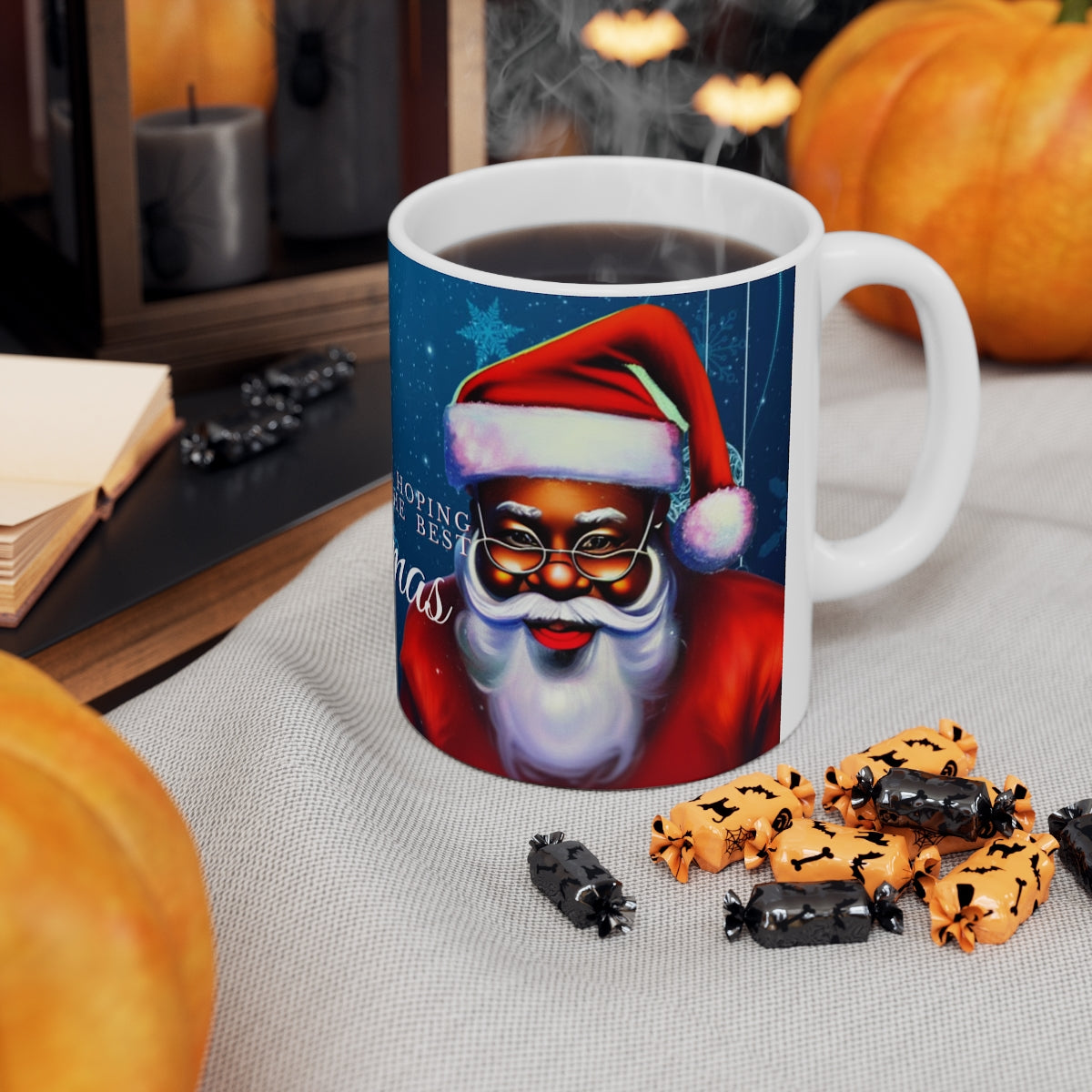 Holiday Santa Ceramic Mug 11oz