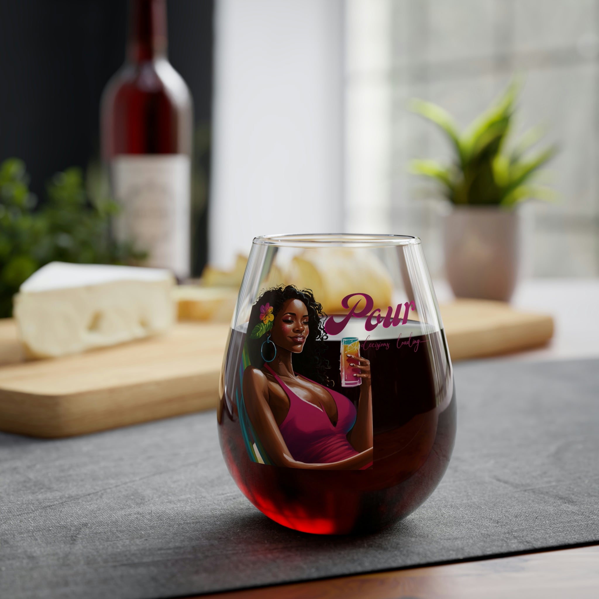 Pour decision Stemless Wine Glass, 11.75oz