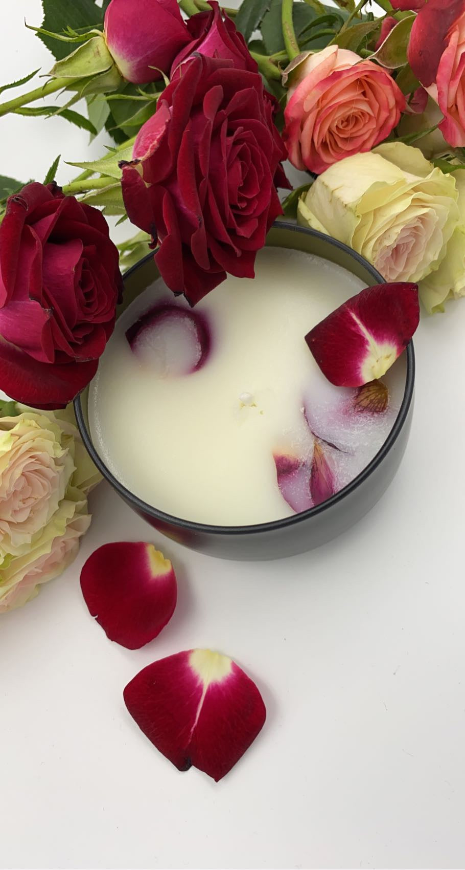 Rose Petal Love Candle